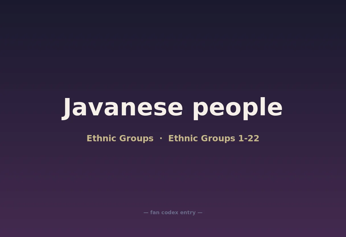 Javanese people