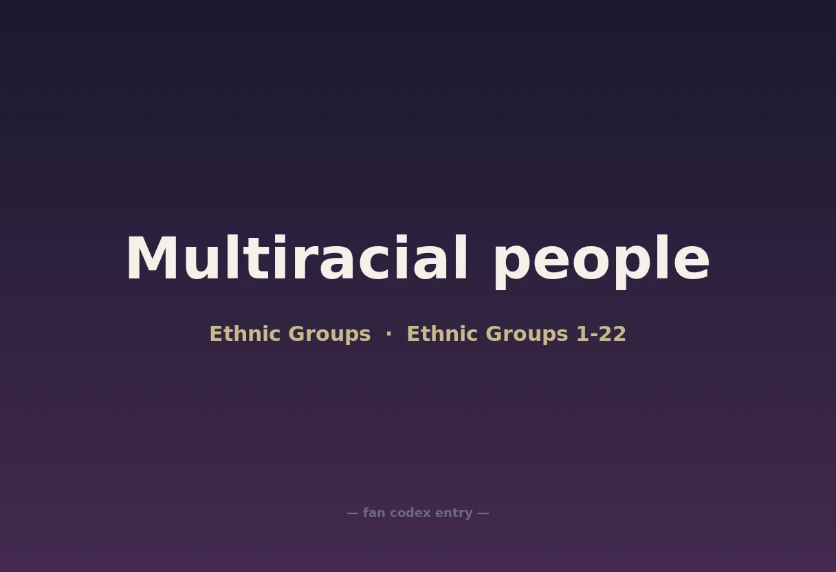 Multiracial people